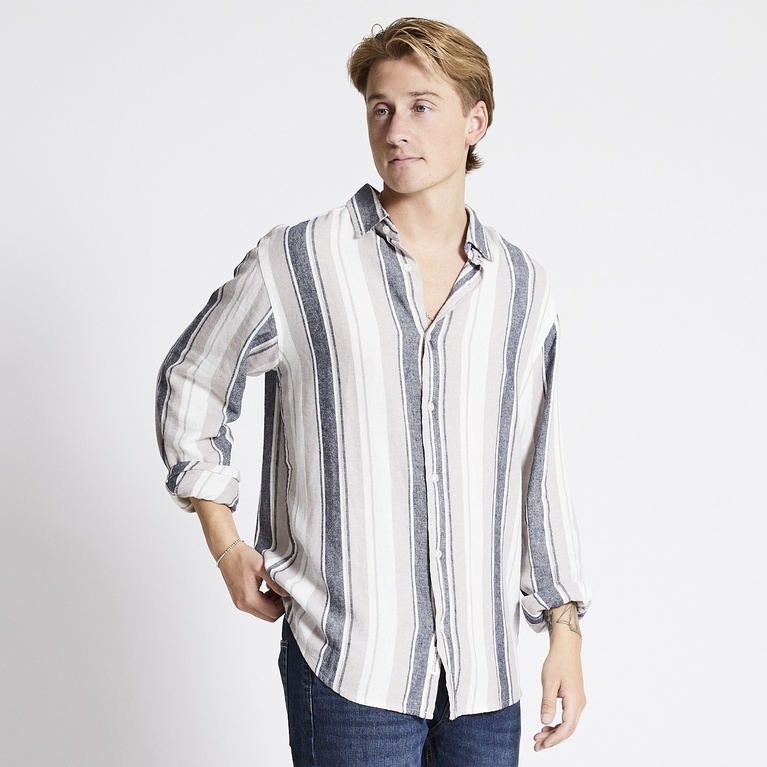 Hørskjorte "Lucas Stripe" Hørskjorte "Lucas Stripe"